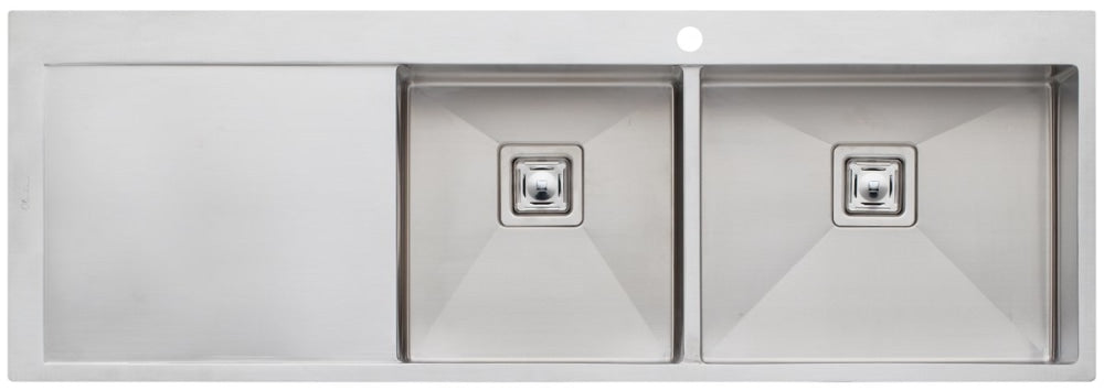 Oliveri Pr1112 Professional Series 1 And 3/4 Bowl Left Hand Drainer Topmount Sink Top Mounted