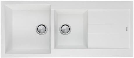 Oliveri Santorini St-Wh1510 White Granite Top Mount 1 & 3/4 Sink Kitchen Sinks