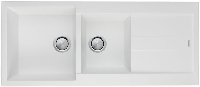 Oliveri Santorini St-Wh1510 White Granite Top Mount 1 & 3/4 Sink Kitchen Sinks