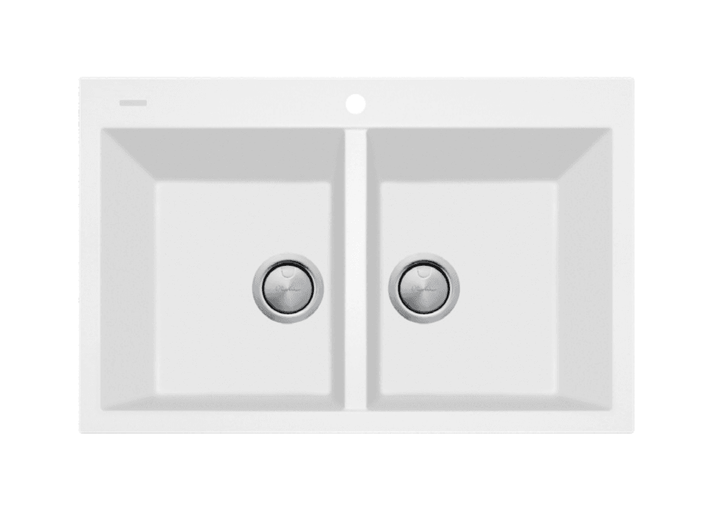 Oliveri Santorini St-Wh1574 White Granite Kitchen Sink Sinks