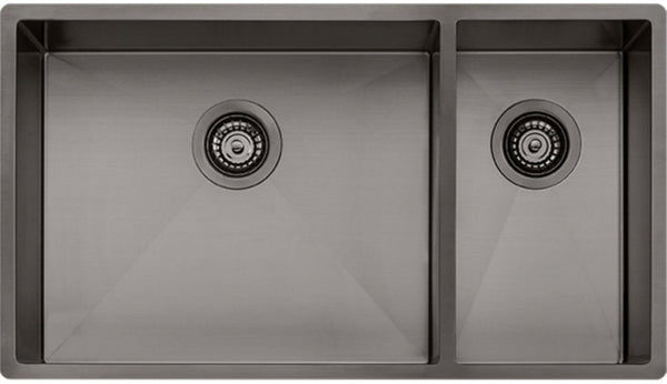 Oliveri Sb35Gm Spectra Top Or Undermount 1 And 1/2 Bowl Gun Metal Sink Kitchen Sinks