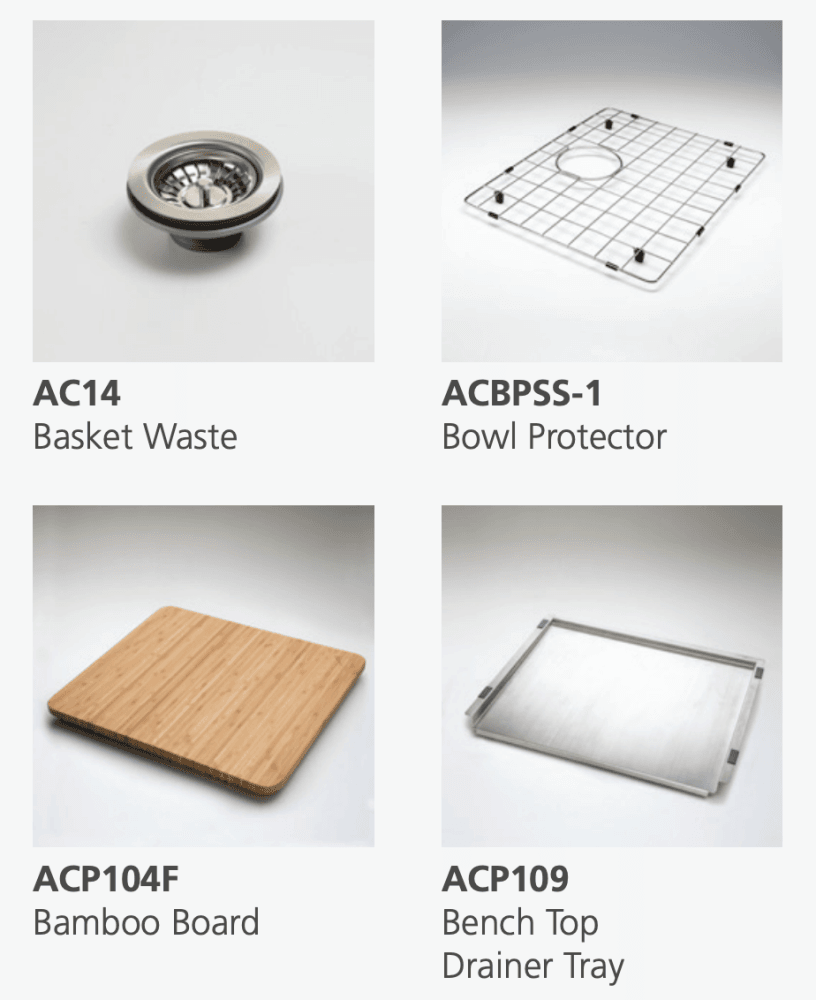 Oliveri Sb50Ss Spectra Top Or Undermount Single Bowl Stainless Steel Sink Kitchen Sinks