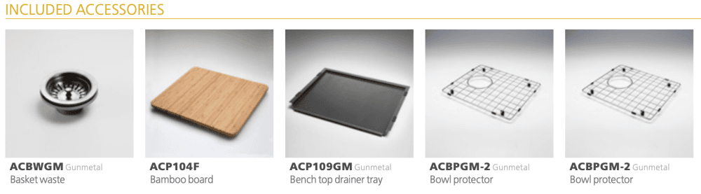 Oliveri Sb63Gm Spectra Top Or Undermount Double Bowl Gun Metal Sink Kitchen Sinks