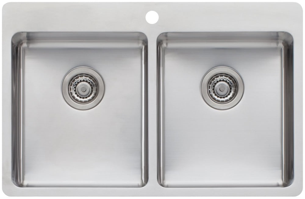 Oliveri Sn1064 Sonetto Double Bowl Topmount Sink Top Mounted Kitchen Sinks