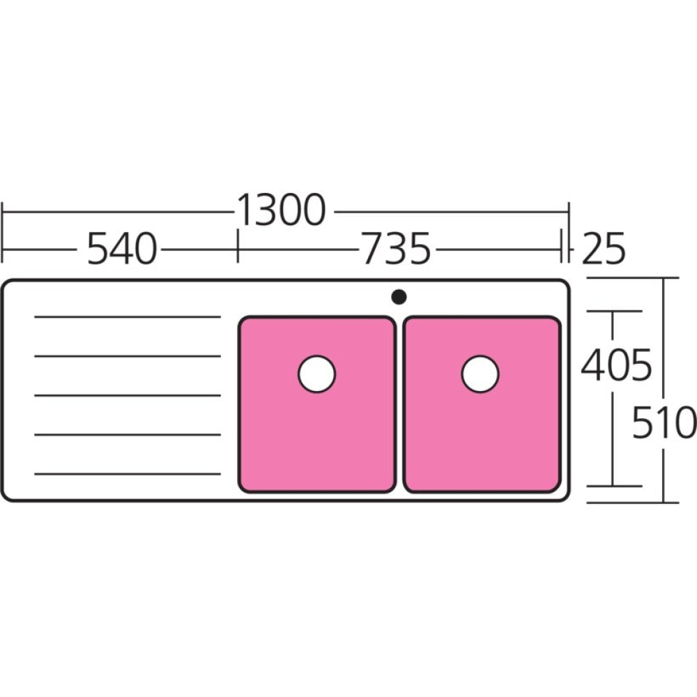 Oliveri Sn1072 Sonetto Double Bowl Left Hand Drainer Topmount Sink Top Mounted Kitchen Sinks
