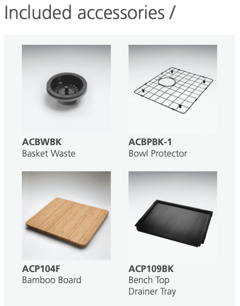 Oliveri Spectra Sb50Bk Top Or Undermount Single Bowl Black Finish Sink Kitchen Sinks