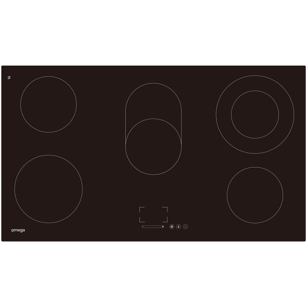 Omega Occ90Tz 90Cm 5 Zone Ceramic Cooktop - Special Order