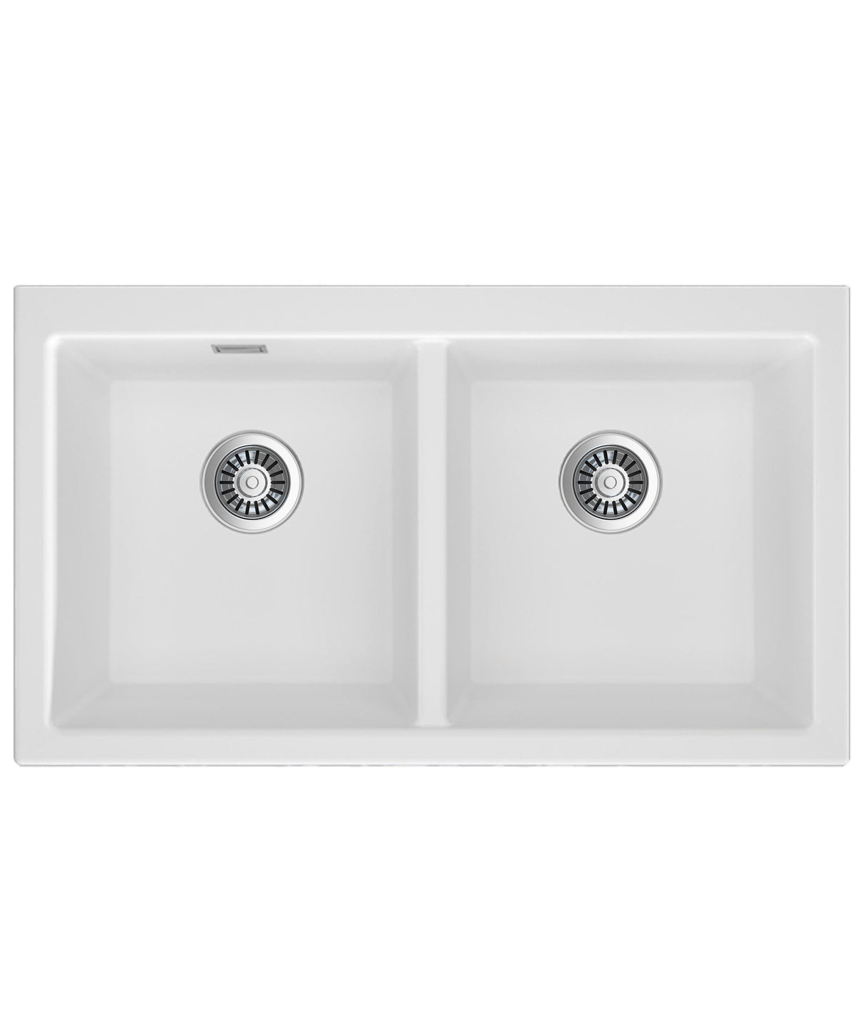 Seima 192185 Oros 902 Double Bowl Butler Sink, No Taphole, White, 900x515mm