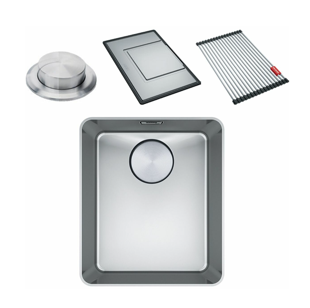 Franke Mythos Single Bowl 340mm Top Mount Stainless Steel with Accessories, MYX210-34FPC