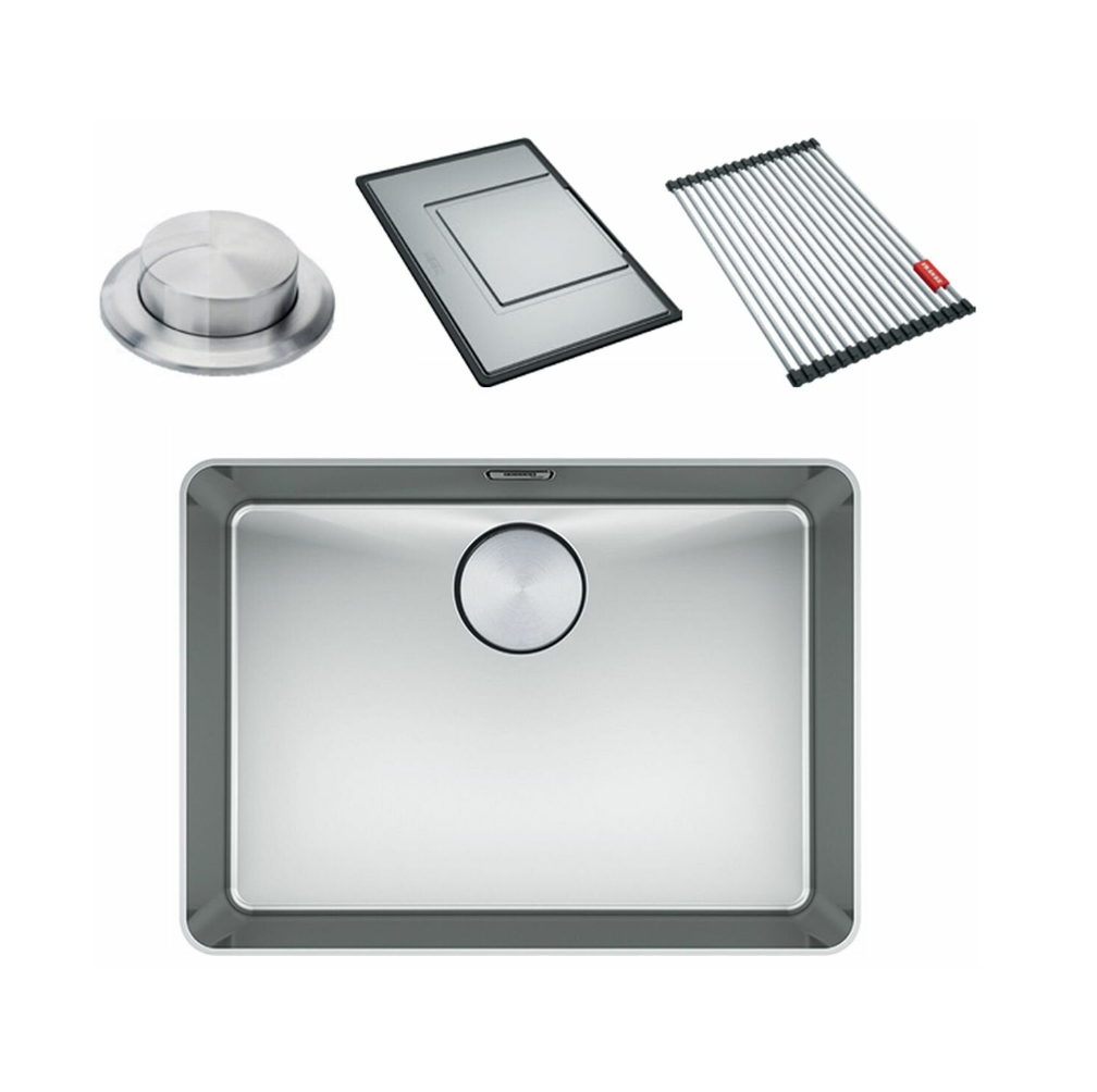 Franke Mythos Single Bowl 550mm Top Mount Stainless Steel with Accessories, MYX210-55FPC