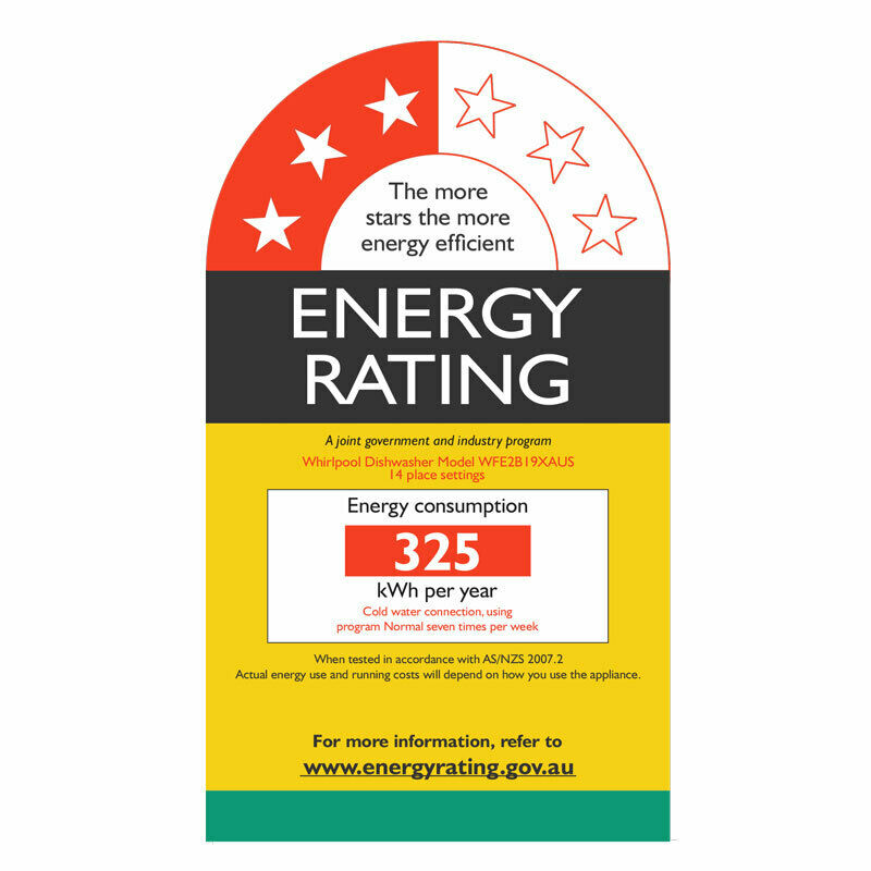 Whirlpool WFE2B19XAUS 5-Program Dishwasher In Stainless Steel