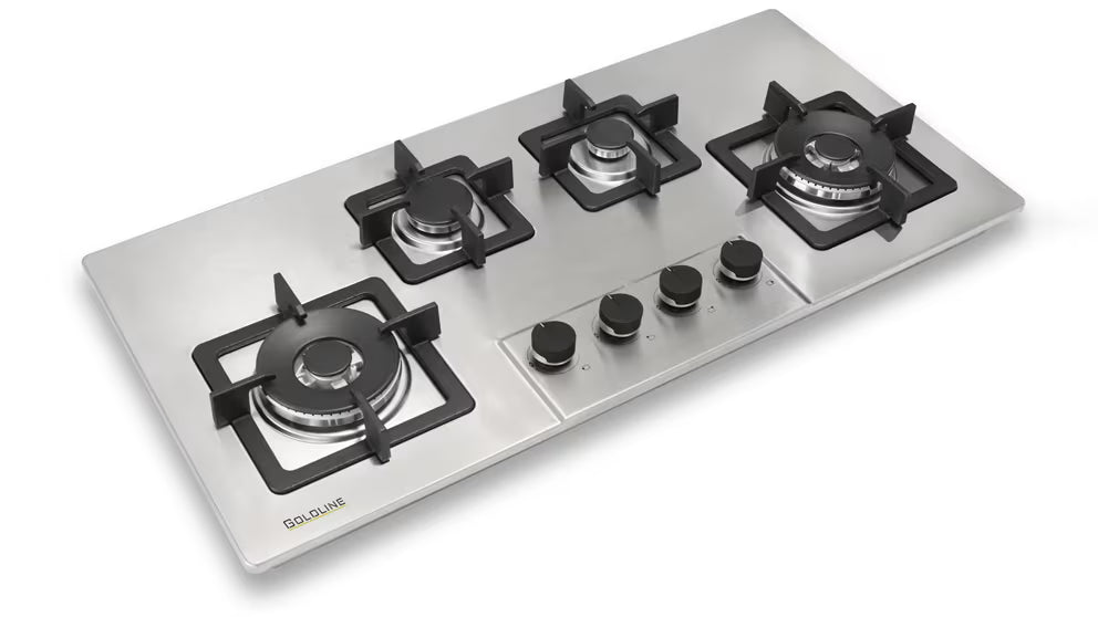 Goldline SAB4GLSS 93cm Stainless Steel Narrow 4 Burner Gas Cooktop