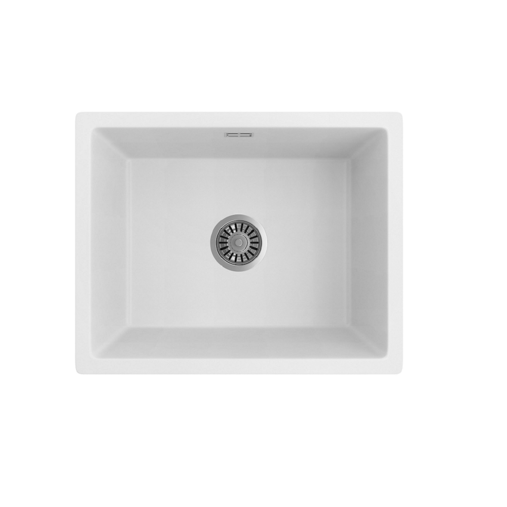Seima 191161 Oros Arqstone Sink Abovemount/Undermount No Taphole White 550 x 440mm - Sinks