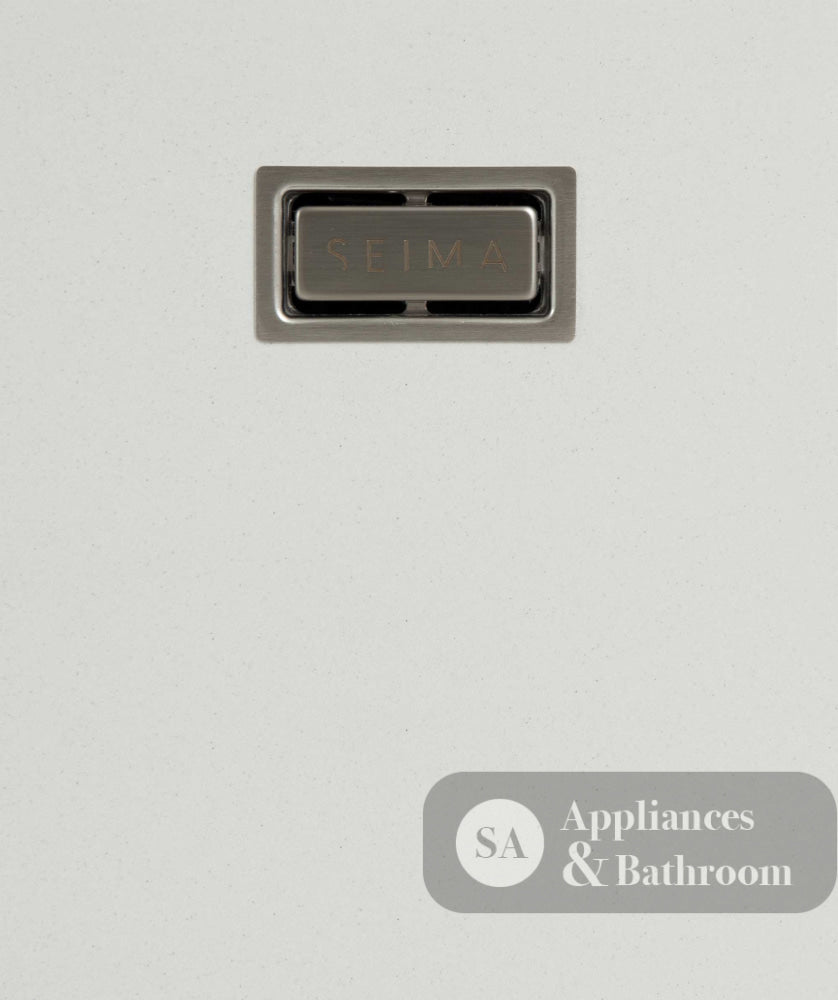 Seima 191161 Oros Arqstone Sink Abovemount/Undermount No Taphole White 550 x 440mm - Sinks