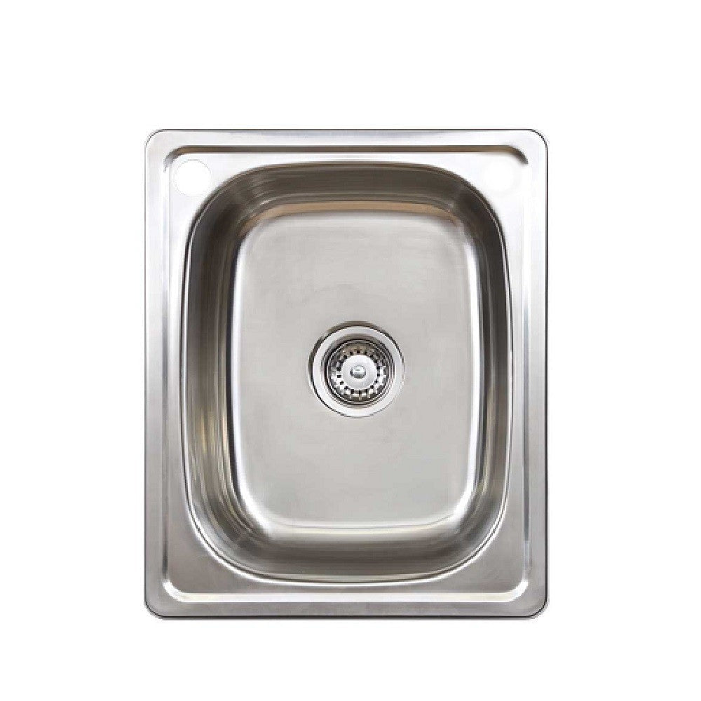 Seima 191590 Acero 006 Single Bowl Sink Abovemount With Overflow (Left taphole) Stainless Steel 460x560mm - Sinks