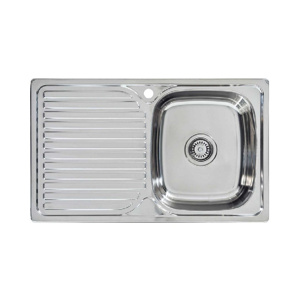 Seima 191626 Acero 800 Single Bowl Sink Abovemount (1 taphole) Left Drainer Stainless Steel 800x480mm - Sinks
