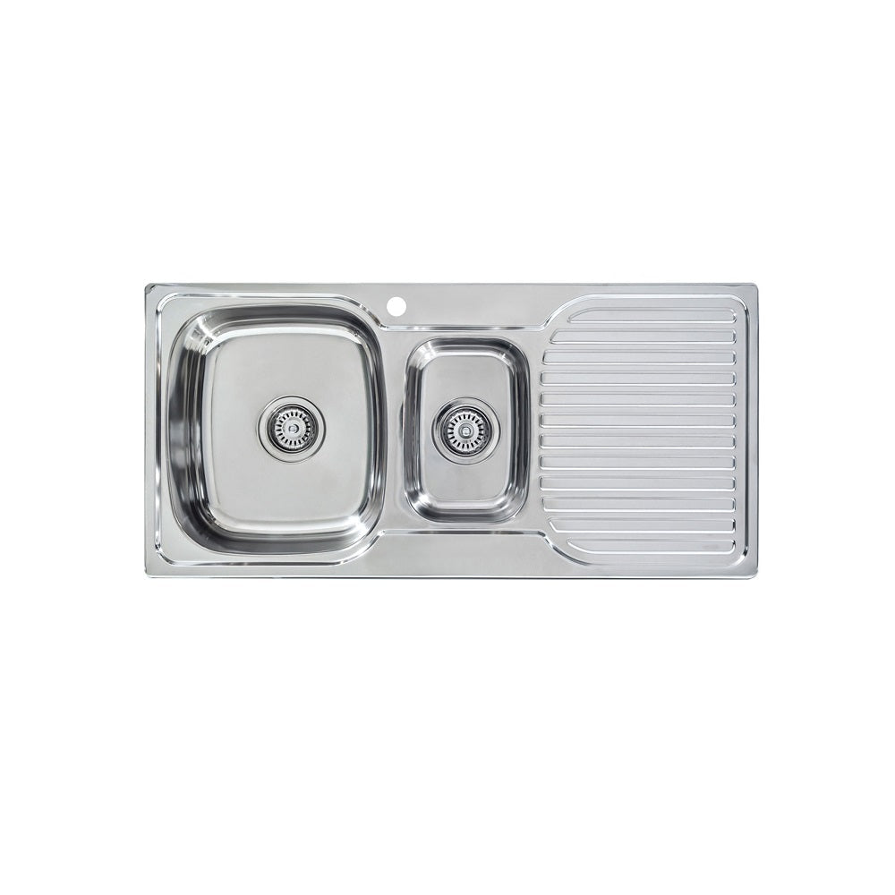 Seima 191633 Acero A980 Sink 1.5 Bowl with Right Hand Drainer One Taphole - Sinks