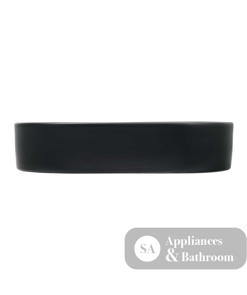 Seima 192068 Aurora 530 Above Counter Ceramic Basin Black Silk Matte - Basins