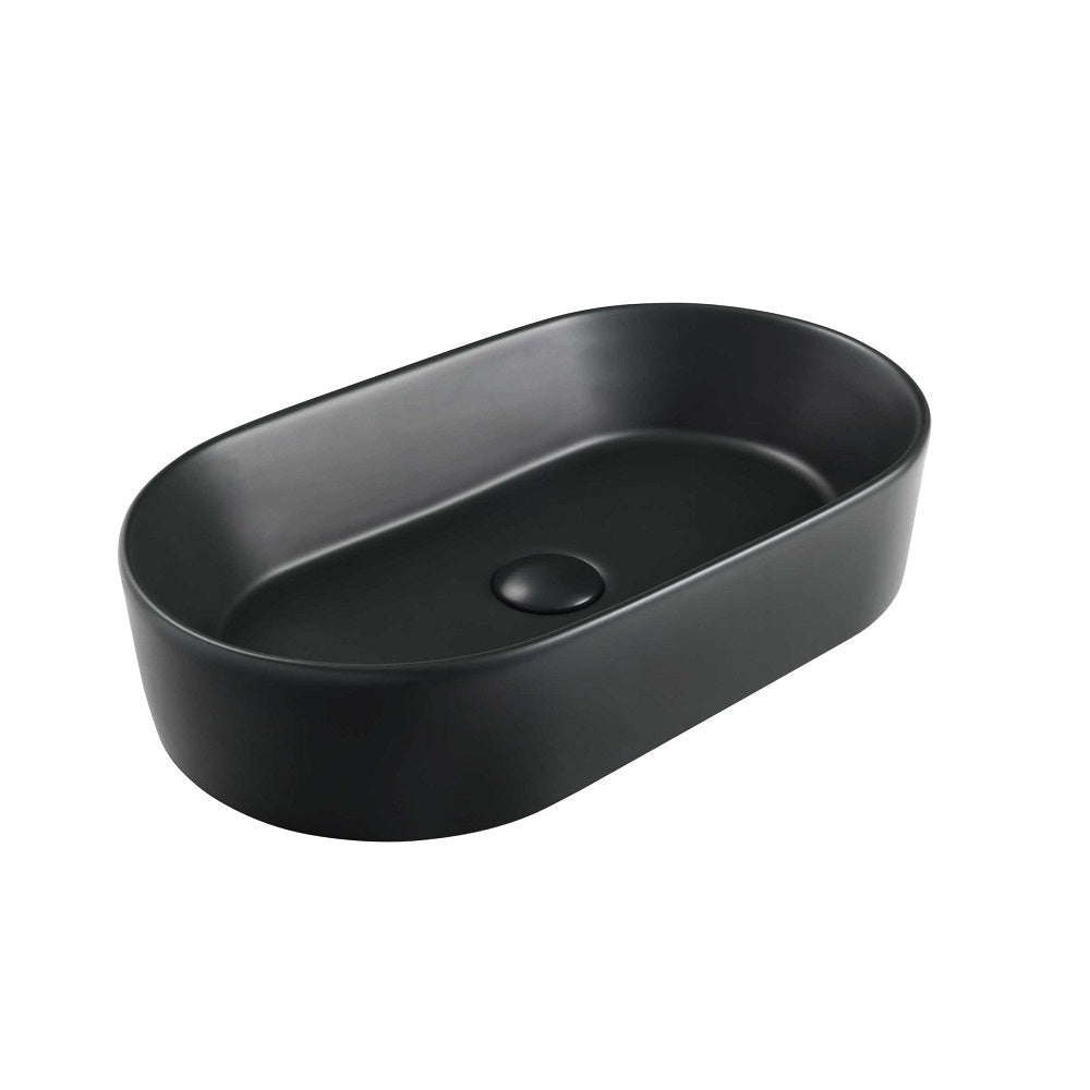 Seima 192068 Aurora 530 Above Counter Ceramic Basin Black Silk Matte - Basins