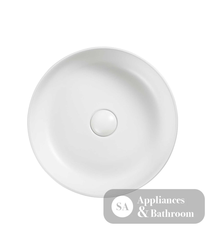 Seima 192073 Aurora 380 Above Counter Ceramic Basin White Silk Matte - Basins