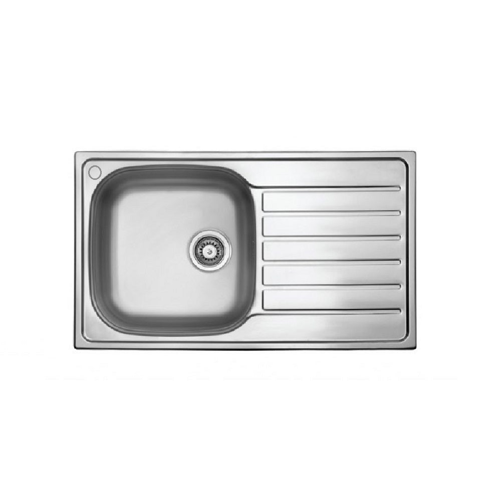 Seima 192377 Acero 860 Abovemount Sink 1 Tap Hole Right Hand Drainer Stainless Steel - Sinks