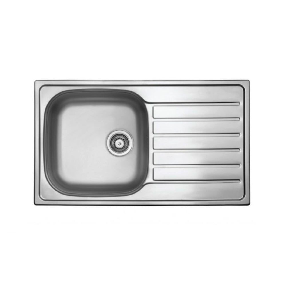 Seima 192379 Acero 860 Topmount Sink 1 Bowl with Right Hand Drainer (No Taphole) Stainless Steel 860x500mm - Sinks