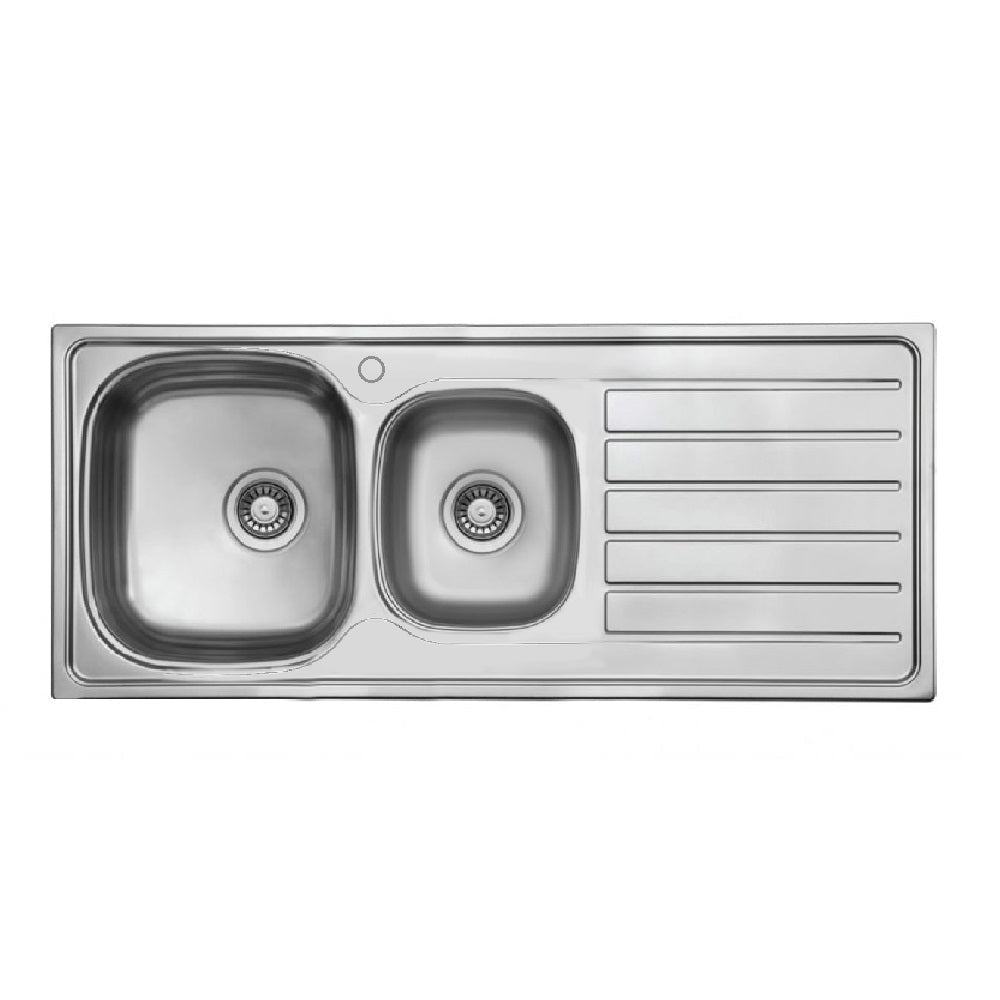 Seima 192389 Acero 1160 Sink Abovemount 1 Tap Hole,Right Hand Drainer Stainless Steel - Sinks