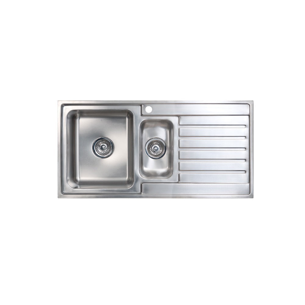 Seima Kubic 150 1.5 Bowl Sink with Right Hand Drainer One Taphole 191643 - Sinks
