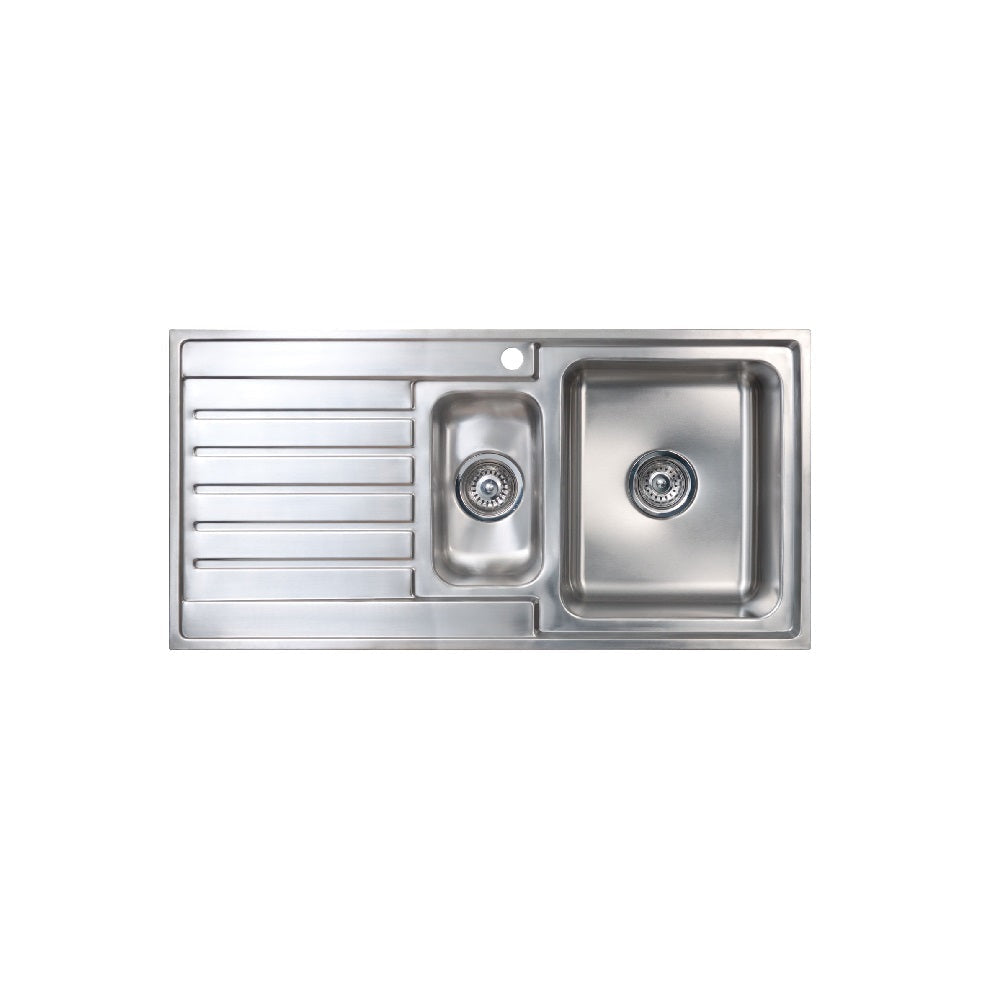Seima Kubic 150 Sink 1.5 Bowl with Left Hand Drainer One Taphole 191642 - Sinks