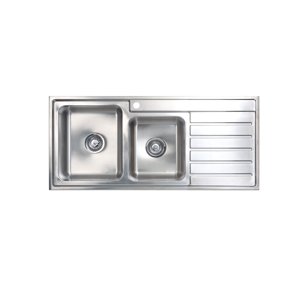 Seima Kubic 175 Sink 1.75 Bowl with Right Hand Drainer One Taphole 191647 - Sinks
