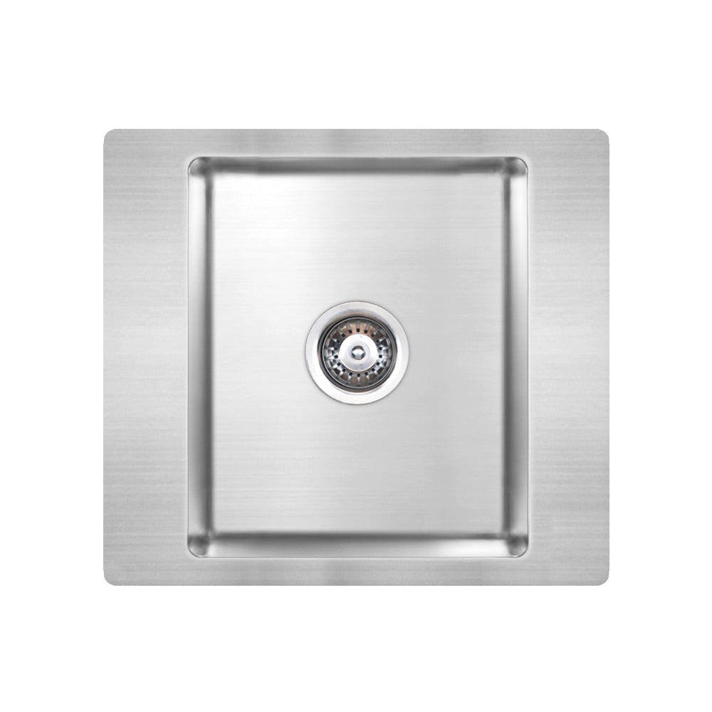 Seima Kubic 510 Care Topmount Sink 1 Bowl (No Taphole) with Overflow 510x460mm Stainless Steel 192979 - Sinks