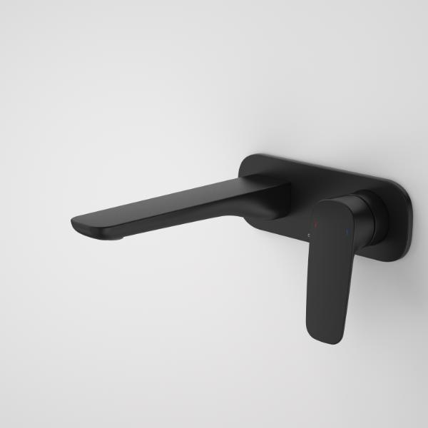 Caroma 849051B6AF Contura II 180mm Wall Basin/Bath Mixer - Matte Black