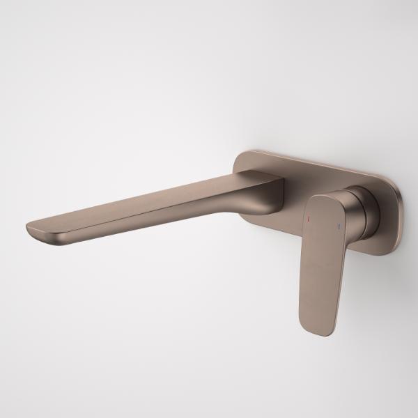 Caroma 849053BBZ6AF Contura II 220mm Wall Basin/Bath Mixer - Brushed Bronze