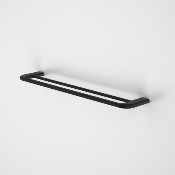 Caroma 849035B Contura II 620mm Double Towel Rail - Matte Black