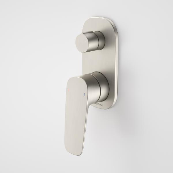 Caroma 849057BN Contura II Bath/Shower Mixer with Diverter - Brushed Nickel