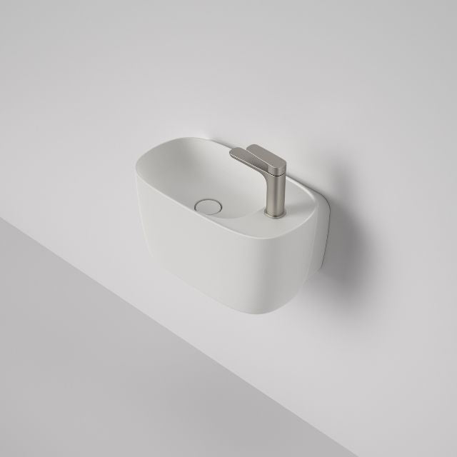 Caroma 853710MW Contura II Hand Wall Basin (1 Tap Hole) - Matte White
