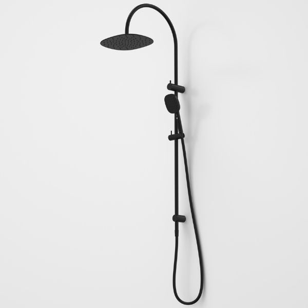 Caroma 849080B4A Contura II Rail Shower with Overhead - Black
