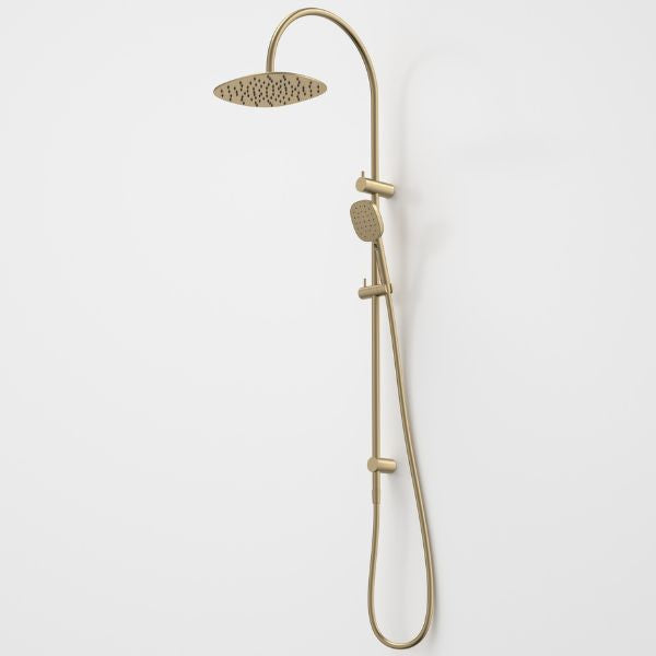 Caroma 849080BB4A Contura II Rail Shower with Overhead - Brushed Brass