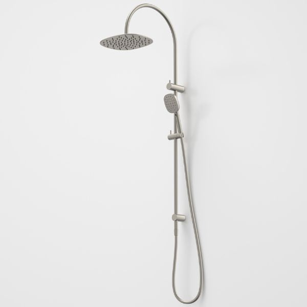 Caroma 849080BN4A Contura II Rail Shower with Overhead - Brushed Nickel