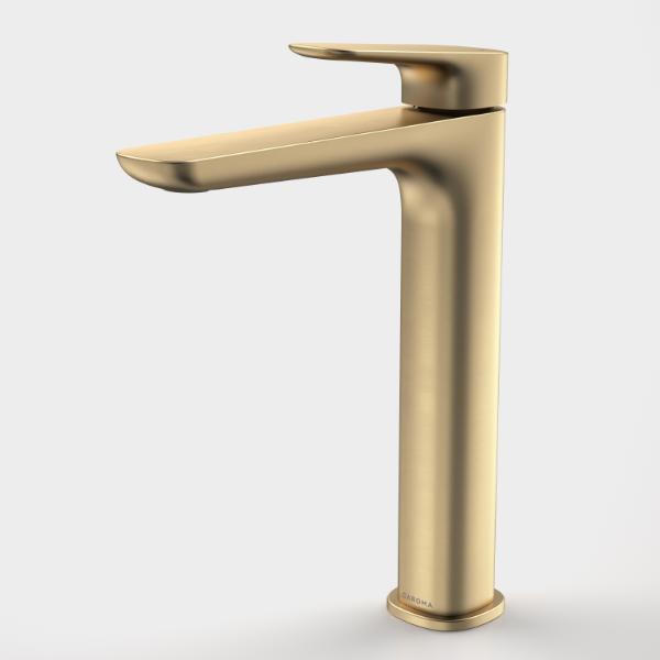 Caroma 849063BB6AF Contura II Tower Basin Mixer - Brushed Brass