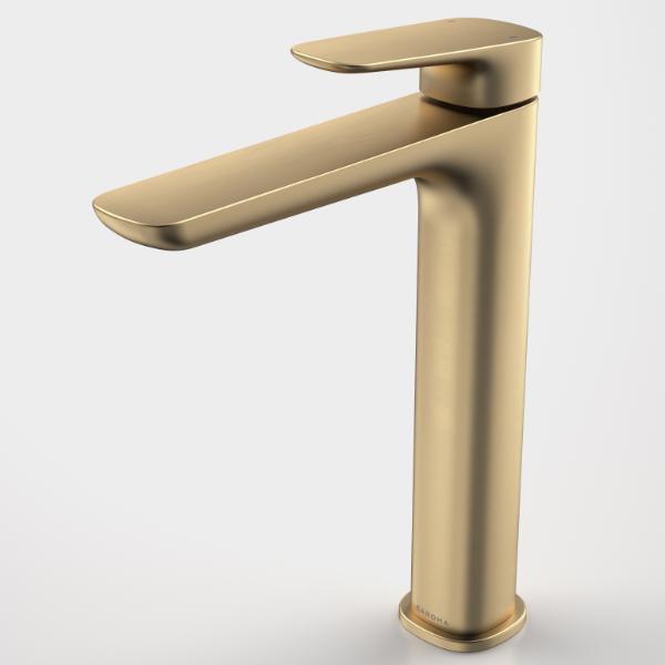 Caroma 849063BB6AF Contura II Tower Basin Mixer - Brushed Brass