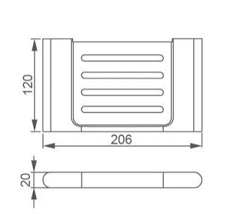 Nero NR7011CH Ecco New Soap Holder - Chrome