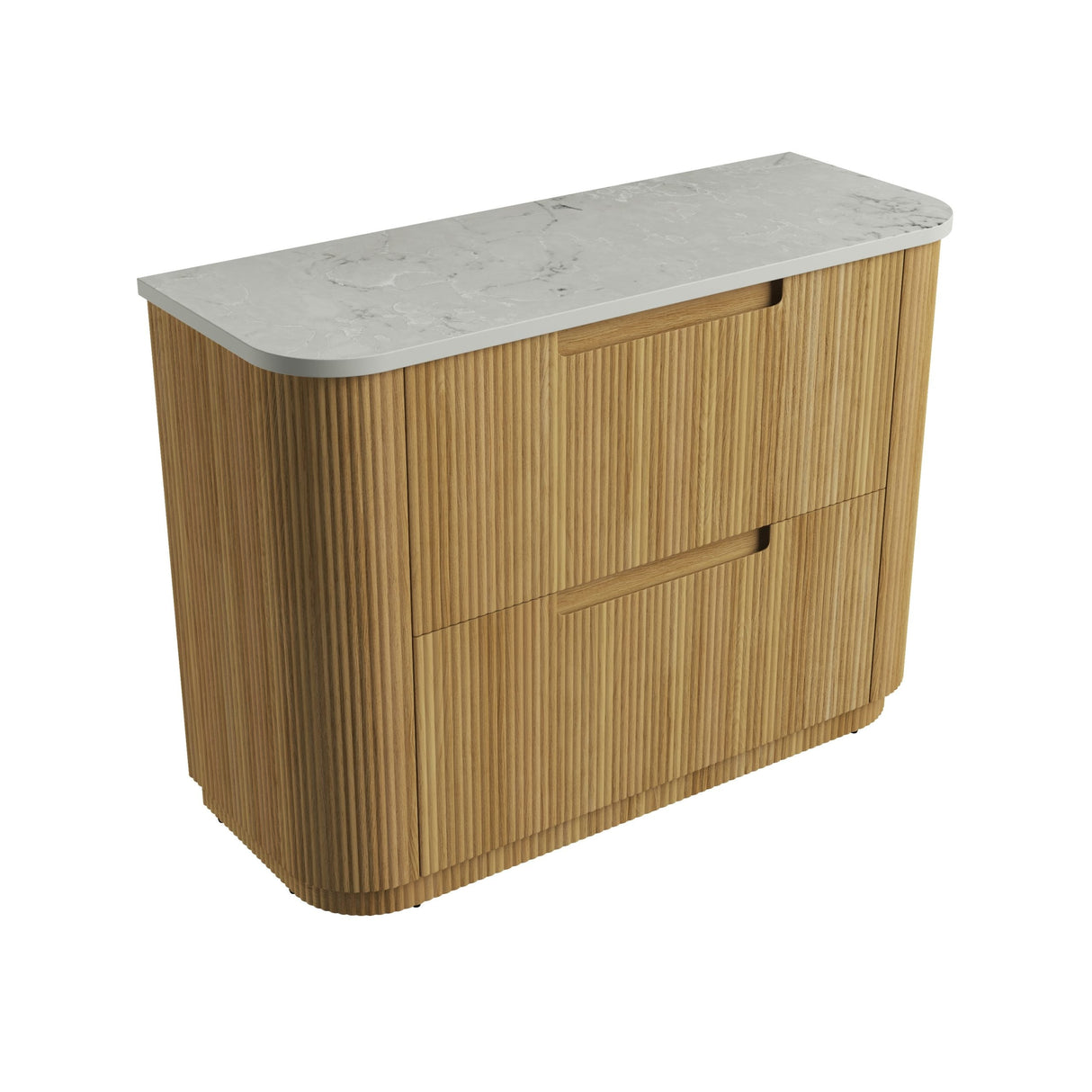 Aulic 1200mm Varcelli Floorstanding Vanity with Solid Surface Top Alpine Top CA58-1200-ST86FT Vanity Units