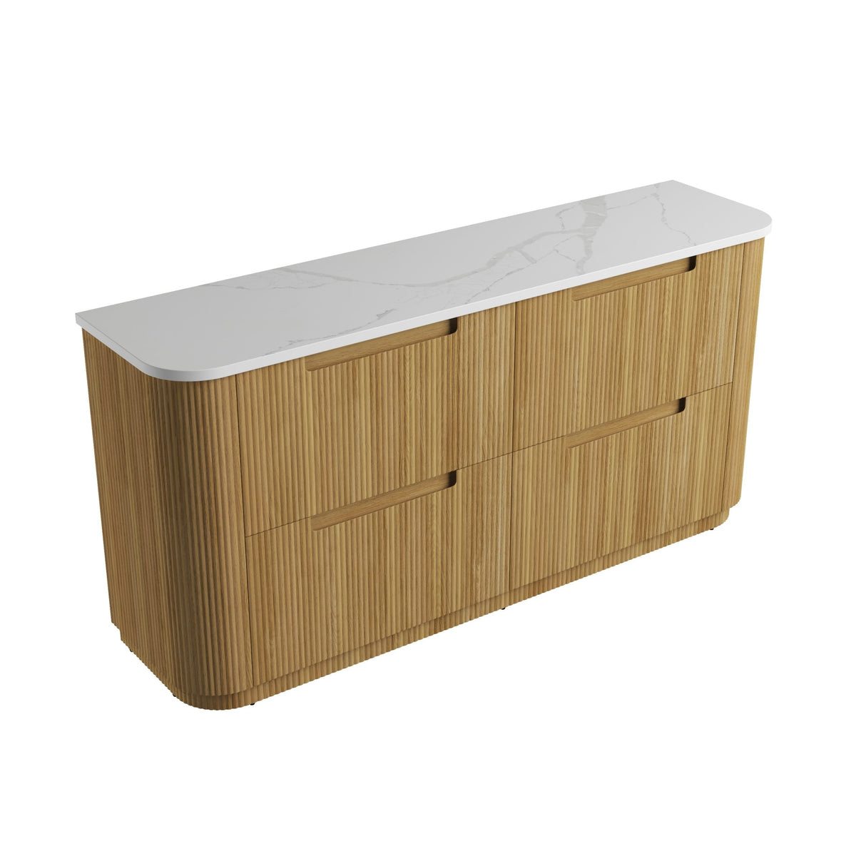 Aulic 1800mm Varcelli Floorstanding Vanity with Solid Surface Top Palis Top CA58-1800D-ST66FT Vanity Units