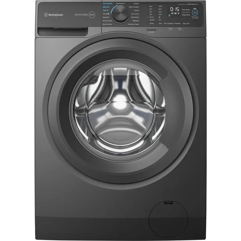 Westinghouse WWF9024M5SA 9kg Dark Onyx Front Load Washing Machine - Westinghouse Factory Seconds