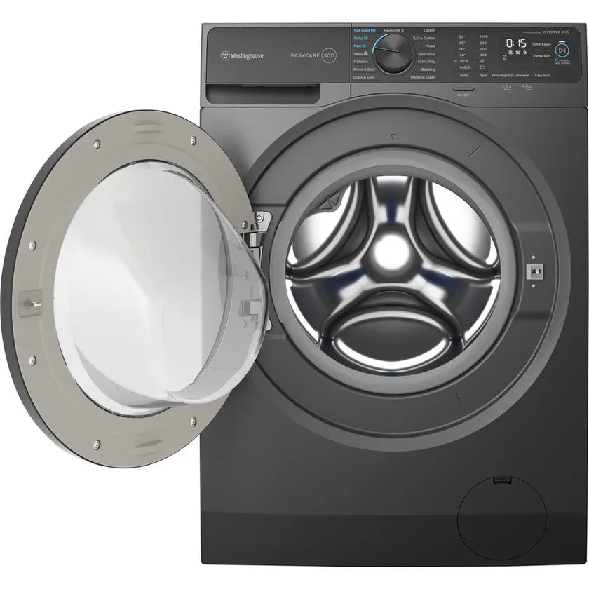 Westinghouse WWF9024M5SA 9kg Dark Onyx Front Load Washing Machine - Westinghouse Factory Seconds