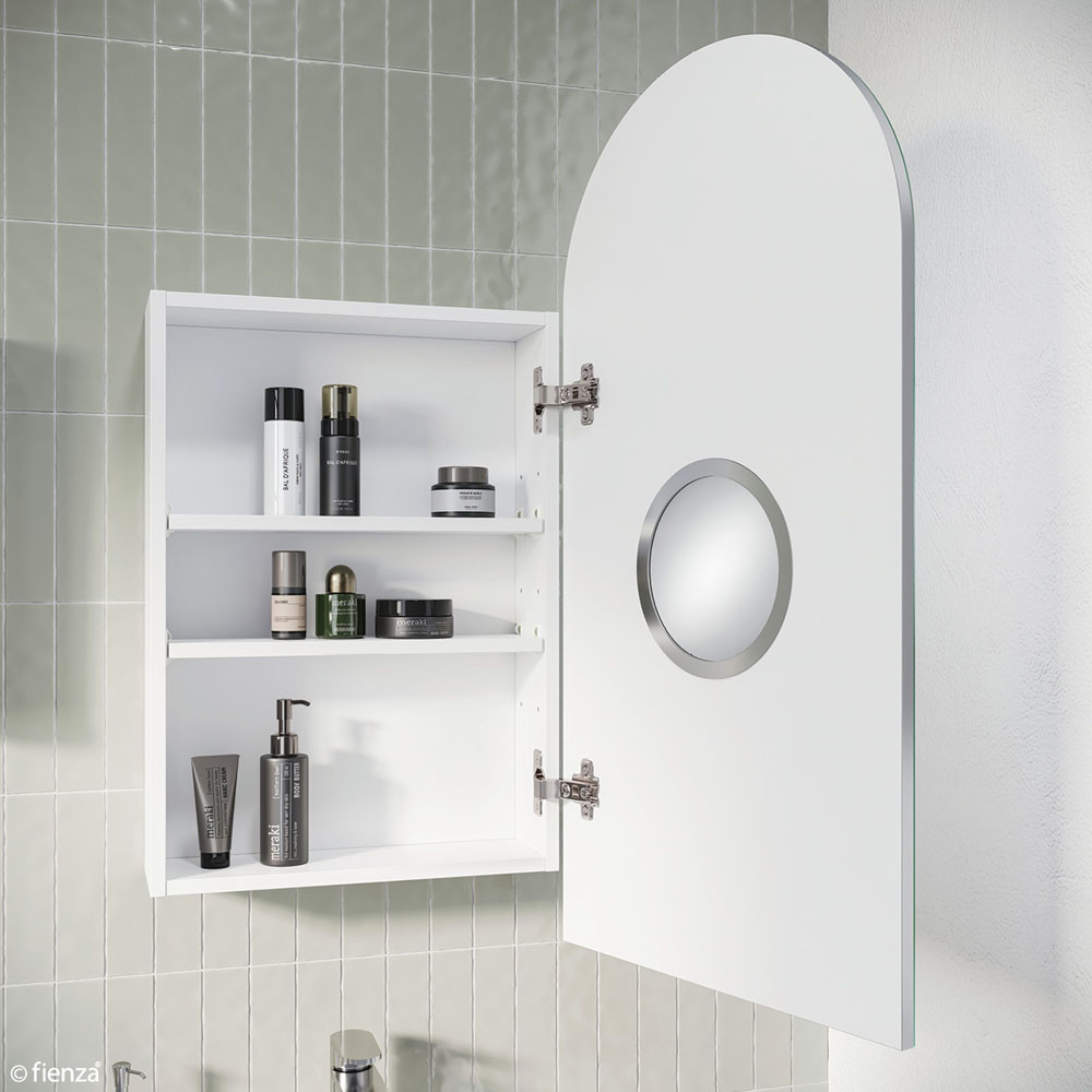 Fienza PSH450ARCH Arch 450 x 900mm Mirror Cabinet