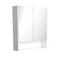 Fienza PSC750SMW 750mm Mirror Cabinet with Undershelf, Satin White - Special Order