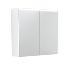 Fienza 750mm PSC750MW-LED Mirror LED Cabinet, Satin White - Special Order
