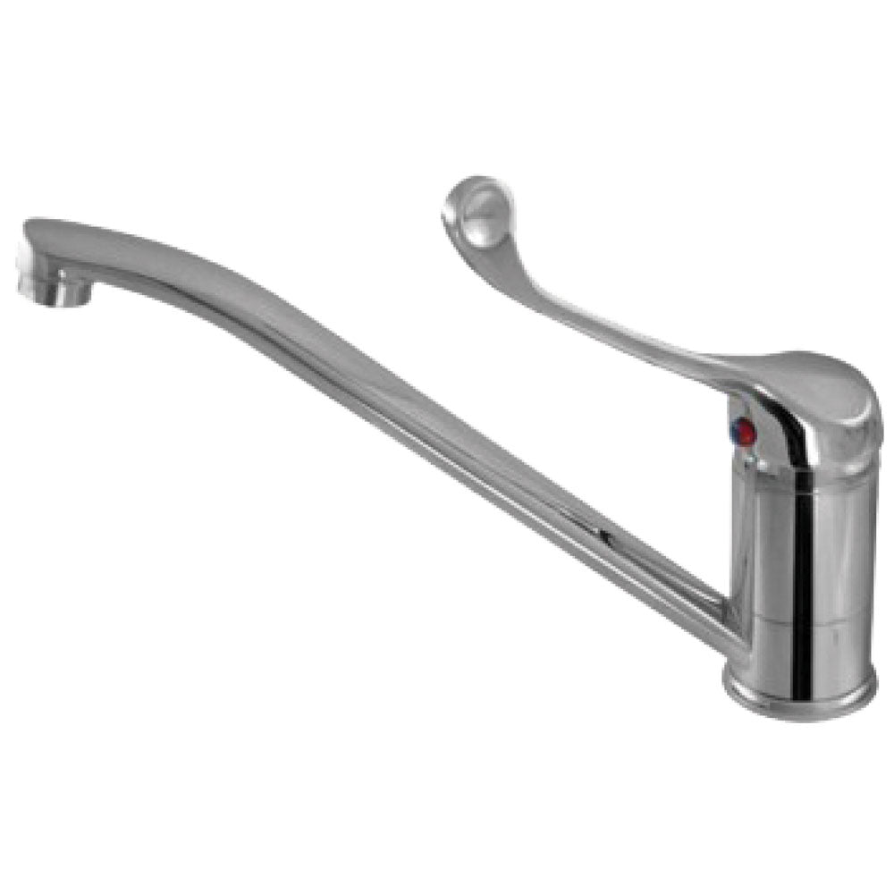 Stella Care 211105D Chrome Sink Mixer with Rubber Lined Flexi-Hose